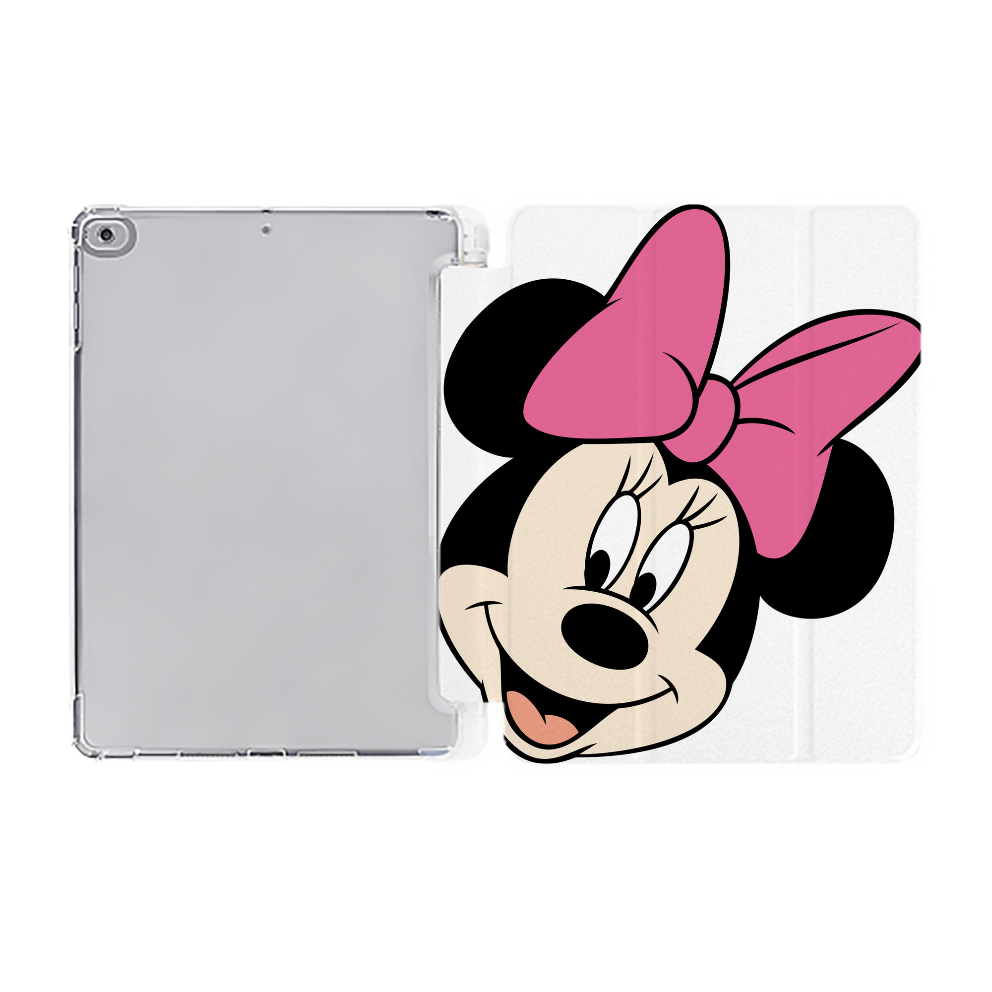 （画像用） ミッキーマウス Mickey Mouse IPad ケース ペン収納付き 三つ折りスタンド PUレザー×シリコン 対応機種9.5/10.5/10.9インチ